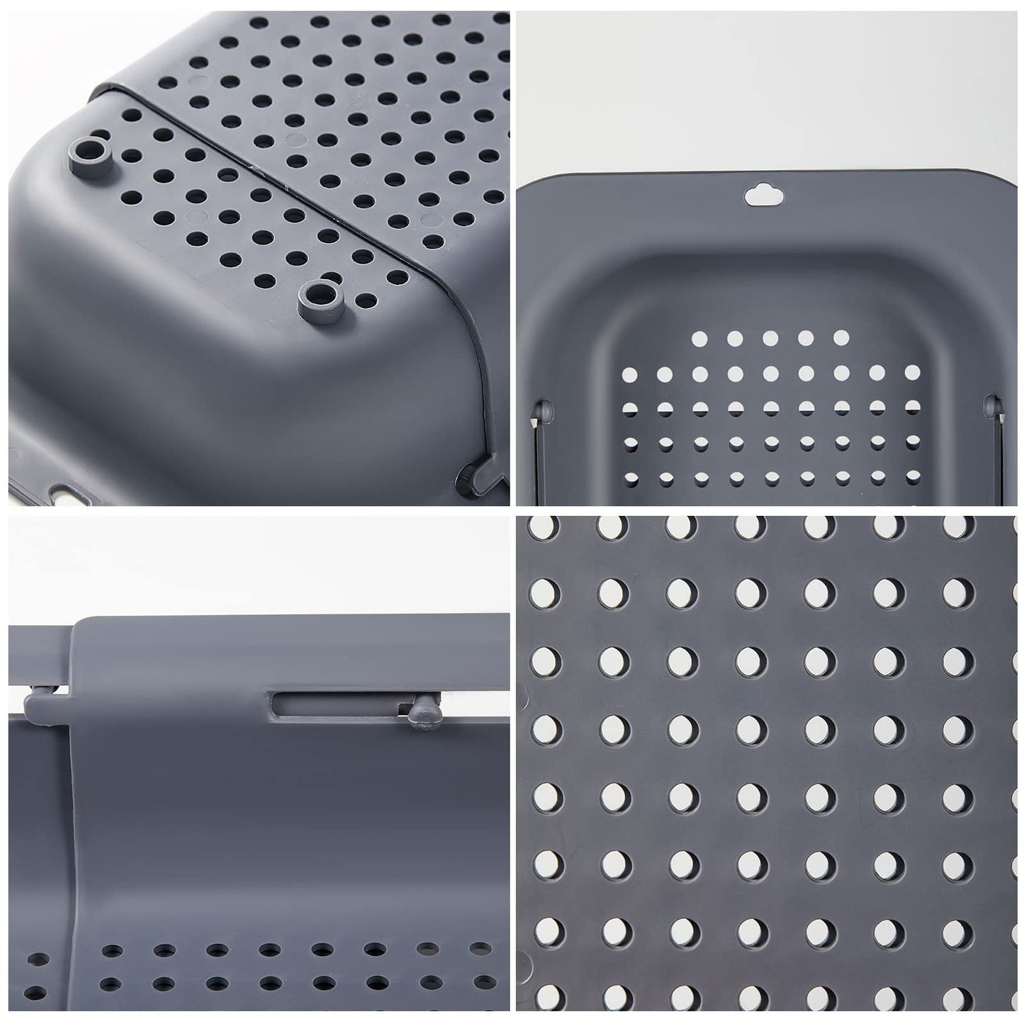 🧼 Cesta Colador Extensible para Fregadero (Gris Oscuro)