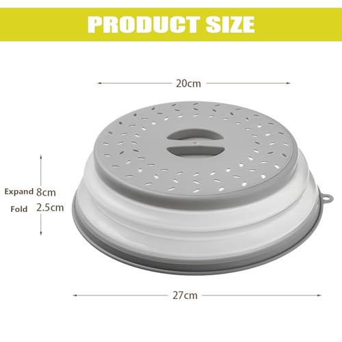 🍽️ Tapa Protectora Plegable para Microondas