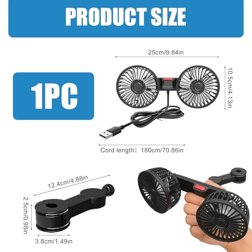 VENTILADOR PARA COCHE 360º