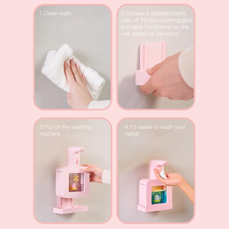 🧼🐱 Dispensador Automático de Jabón en Espuma – Con Sensor Infrarrojo y Diseño de Gato 🐾✨