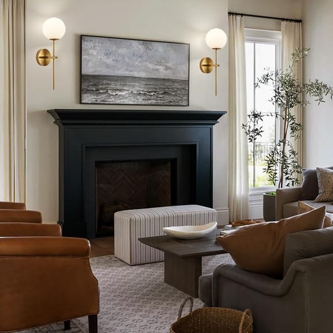 💡✨ Aplique de Pared Inalámbrico – Estilo Moderno de Medio Siglo con Control Remoto y Luz Regulable 🛋️🔆