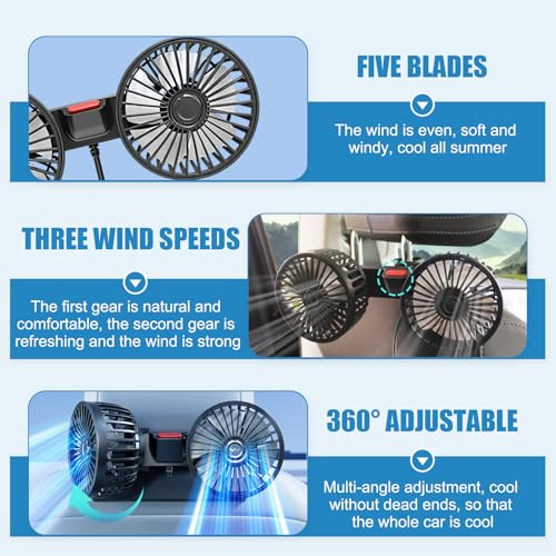 VENTILADOR PARA COCHE 360º