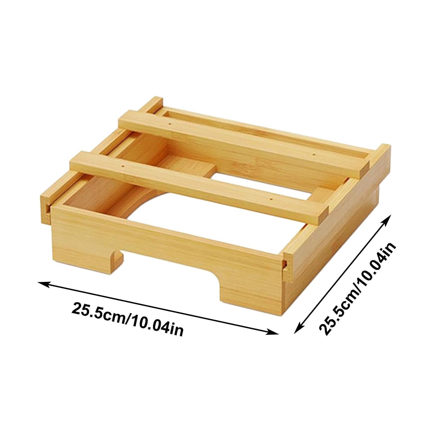 🍽️ Dispensador de Platos de Papel (Color Madera)