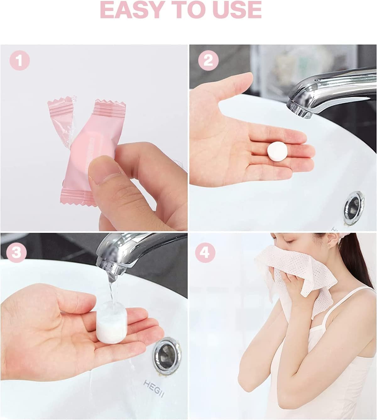 TOALLAS COMPRIMIDAS, 100 PZS