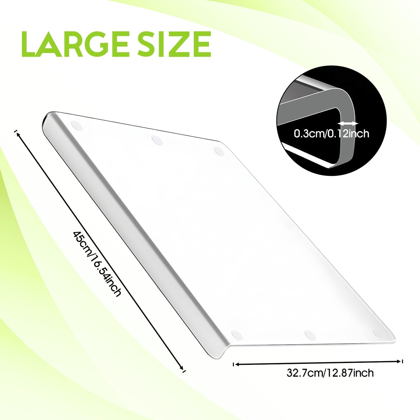 🧊 Tabla de Cortar Acrílica Antideslizante – Moderna y Funcional