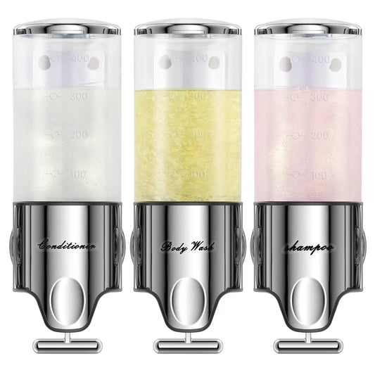 DISPENSADOR DE CHAMPÚ, TRIPLE