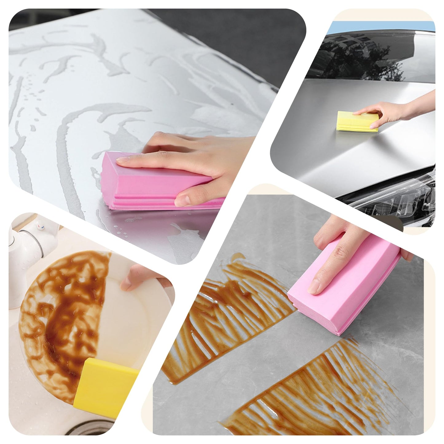 ESPONJAS DE LIMPIEZA, 4 PZS