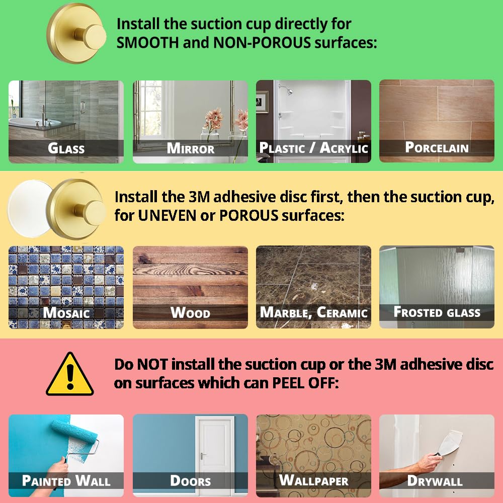 Ganchos con Ventosa de Alto Rendimiento