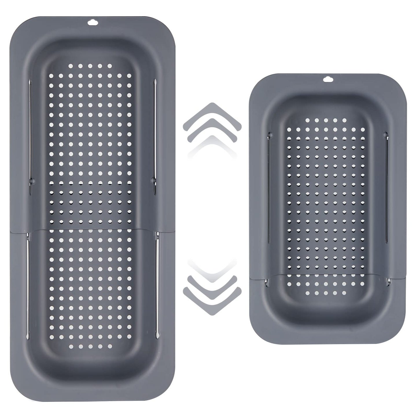 🧼 Cesta Colador Extensible para Fregadero (Gris Oscuro)