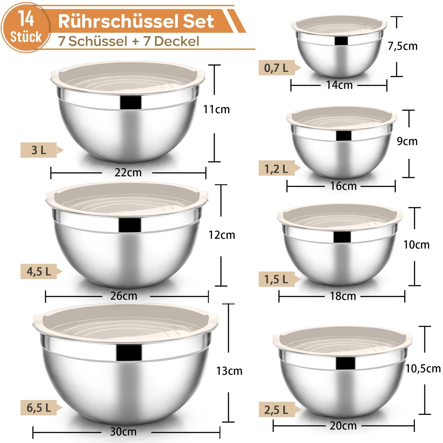Juego de Cuencos 7 en 1 🥣✨