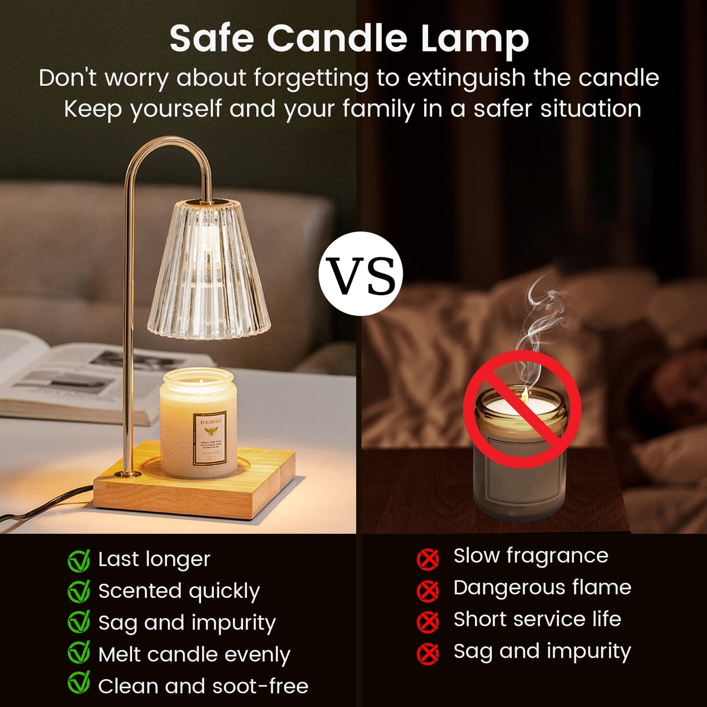 CALENTADOR DE VELAS Y LÁMPARA