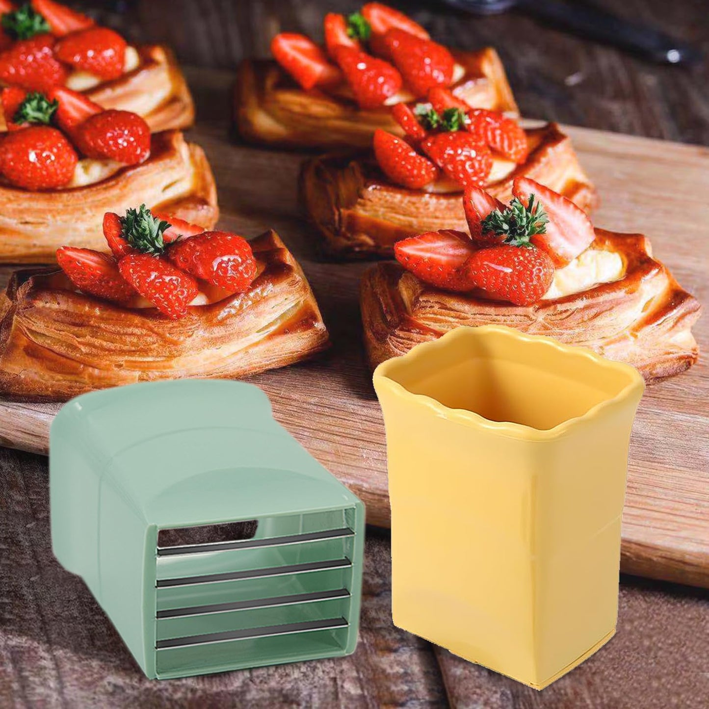 🍓 Set de 3 Cortadores de Fruta Tipo Vaso – ¡Corta Fácil, Rápido y Sin Enredos!