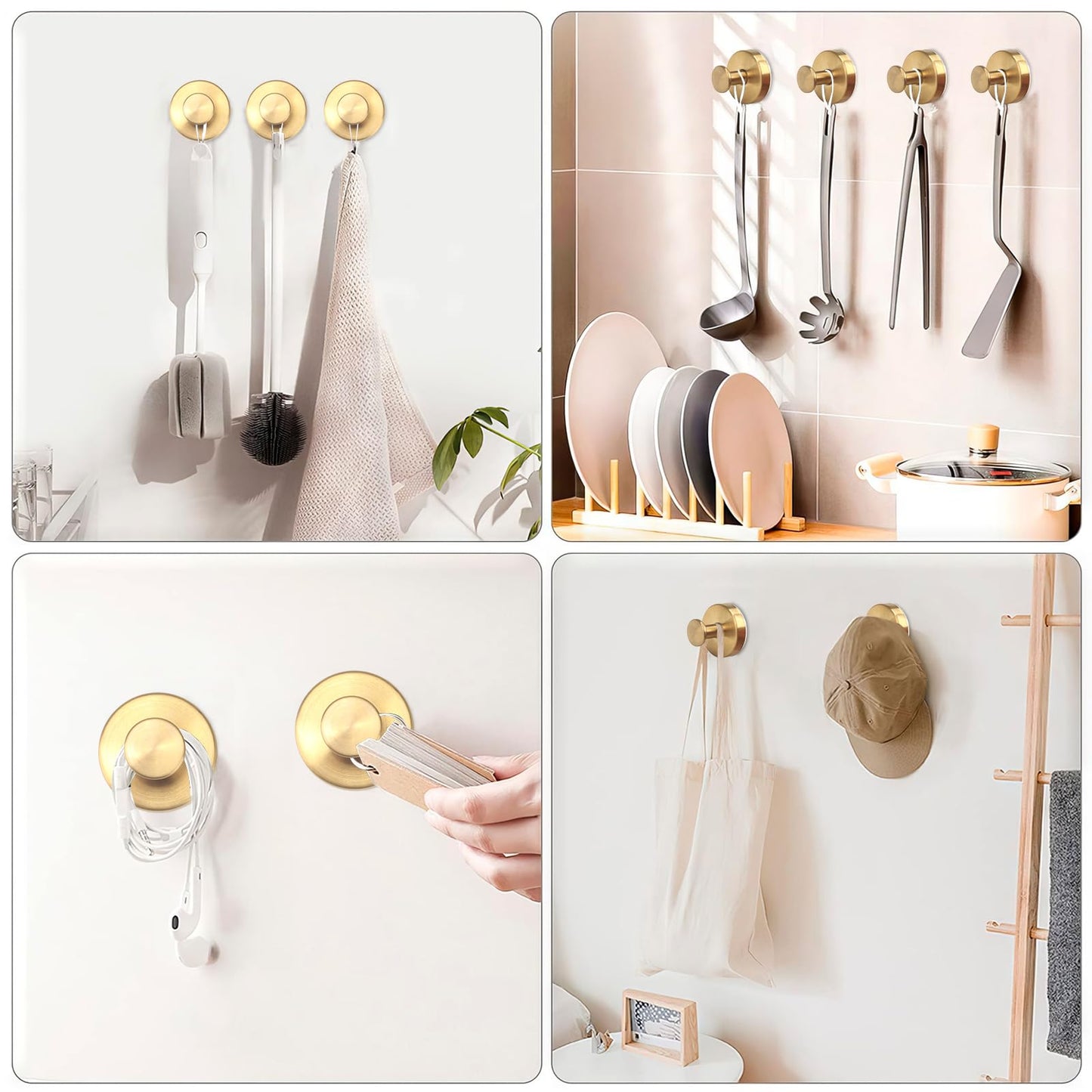 GANCHOS DE VENTOSA, 4 PZS