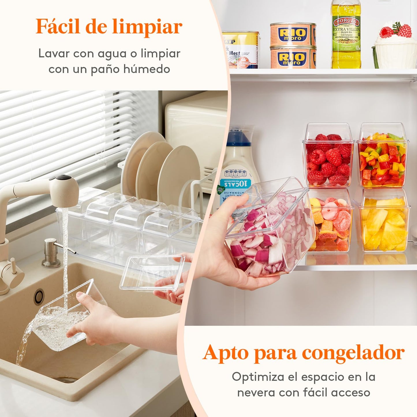 🧊 Bandeja Organizadora Refrigerada para Condimentos