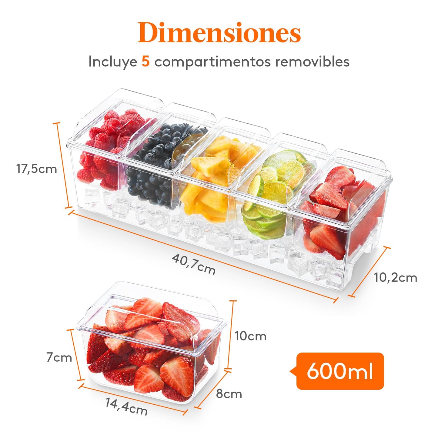 🧊 Bandeja Organizadora Refrigerada para Condimentos