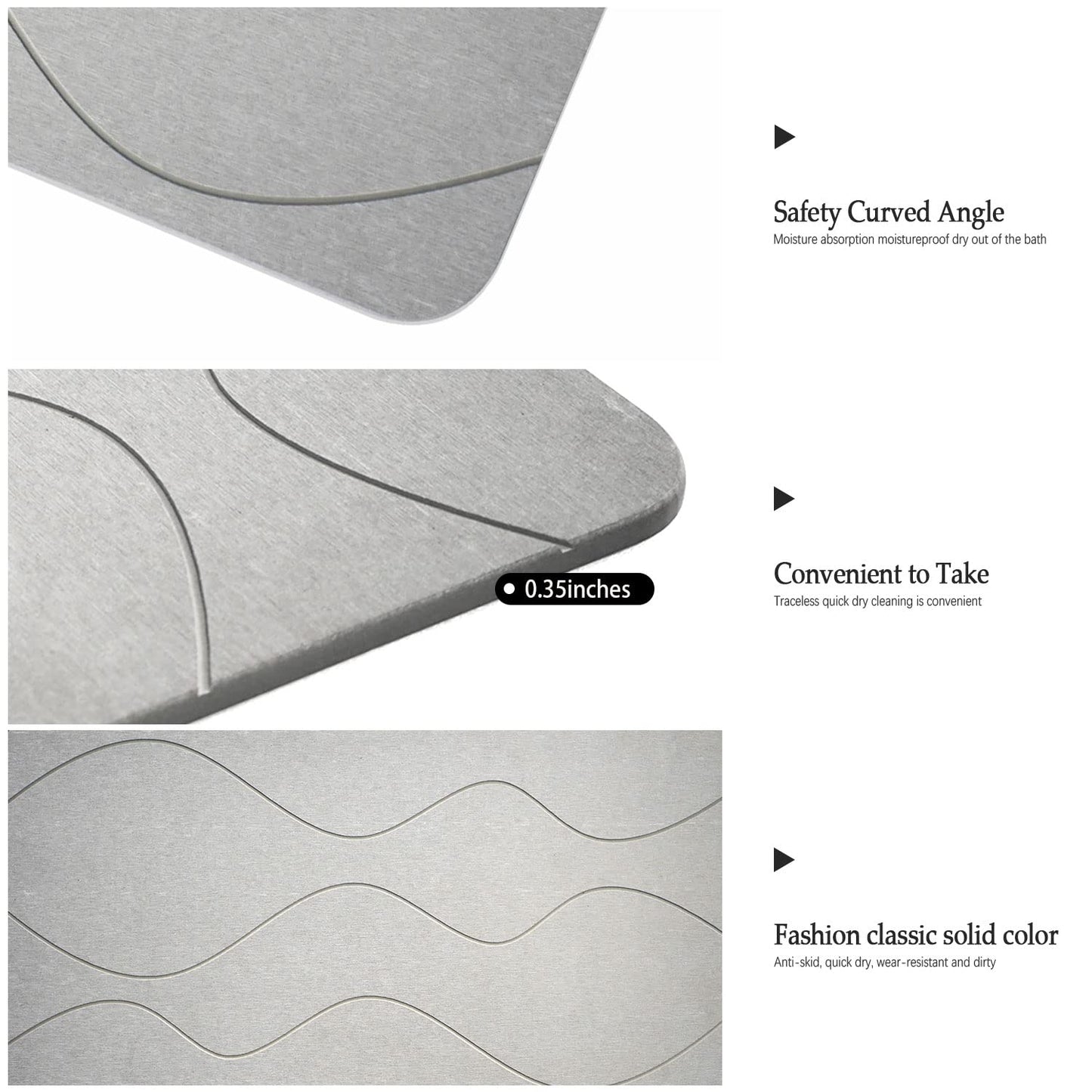 🪨 Alfombrilla de Baño – Secado Rápido, Antideslizante y Ecológica